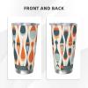 20oz Tumbler with Lid Vacuum Insulated Tumbler Mid Century Modern Retro with Drop Shapes Stainless Steel Car Cup Insulated Coffee Mug for Travel Reusable Double Walled Thermal Cup for Hot Cold Drinks view 2