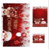 Christmas Bath Towels Set of 3, Christmas Xmas Red Ball Santa Claus Elk Pine Needle Red Bathroom Towels Set,Soft Absorbent Bath Towel Hand Towel Washcloth Decorative Towels for Bathroom kitchen view 1