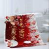 Christmas Bath Towels Set of 3, Christmas Xmas Red Ball Santa Claus Elk Pine Needle Red Bathroom Towels Set,Soft Absorbent Bath Towel Hand Towel Washcloth Decorative Towels for Bathroom kitchen view 3