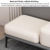 SAZDFY Pu Leather Bedroom Ottoman Bench,Upholstered End of Bed Bench Modern Entryway Shoe Bench with Backrest,Living Room Bench Dinning Room Bench (120x40x52cm(47x16x20), Brown) view 3