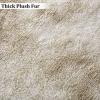 Zacoo Area Rugs 10x13 for Living Room Fluffy Shaggy Large Carpet Rug for Bedroom Indoor Modern Faux Fur Floorcover Mat Soft Non Slip Kids Rugs for Nursery Playroom Home Decor Rug, Tie Dye Light Taupe view 4