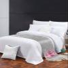 Abstract Christmas Tree Bed Runner for Cal. King Size Bed, Bedspread Protector Slipcover Bed Scarf for Foot Bed Runners & Scarves for Bedroom Wedding Room 94x20 Inches Blush Pink Xmas Snowflake Grey view 2