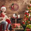 YHNJI Artificial Christmas Round Plaid Garland, Artificial Bowknot Wreath with Berry for Xmas Party, for Wall Window Indoor Outdoor Decor view 2