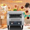 Commercial Toaster 300 Slices/Hour 1900W Heavy Duty Industrial Conveyor Toaster Stainless Steel Electric Oven with Dual Heating Tube 7-speed Adjustments for Bagel Croissant Restaurant Bakery Cafe view 4