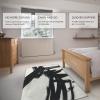 Black Living Room Rugs Abstract Expressionism Area Rugs for Bedroom Dinning Room Soft Carpet with Rubber Backing for Entryway Office 6'x10' view 4