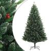 FAMIROSA Artificial Hinged Christmas Tree with Red Berries 82.7",14.6 KG,356734 view 1