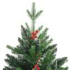 FAMIROSA Artificial Hinged Christmas Tree with Red Berries 82.7",14.6 KG,356734 view 4