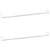 FAMIROSA Curtain Rails 2 Pcs White and Silver 35.4"-53.1" Aluminum,0.25 KG,154615 view 2