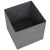 FAMIROSA Storage Boxes 4 pcs Non-woven Fabric 12.6"x12.6"x12.6" Gray,2.2 KG,245747 view 4