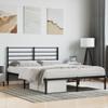 FAMIROSA Metal Bed Frame with Headboard Black 59.8"x78.7",21.6 KG,352321 view 3