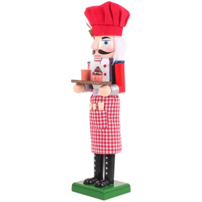 MAGICLULU 1Pcs Holiday Wooden Nutcracker Christmas Decorations Nutcracker Figures Festive Collectible Nutcracker Ornament for Festival Party Gifts