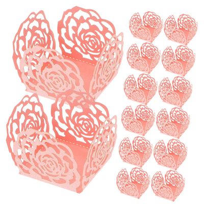 UPKOCH Packaging Paper 100pcs Candy Packing Cups Decorative Cups for Party Wedding Candy Wrapping Tray