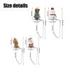 Christmas Stocking Holders Stocking Hooks Christmas elf Stocking Hanger Stocking Hangers for Mantel Decoration Hook. (B) view 4