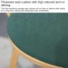 Wheelless Desk Chair, Mid-Century Modern Swivel Chair, Solid Wood Bent Wood Legs, Upholstered Bent Wood Home Office Chair for Small Spaces view 4
