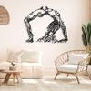 Cadeali Metal Tree Wall Art-Tree Woman Bridge Decor, of Life Art, Branches Living Room Decoration, Minimalist Line Art (White, 35''x 29''| 89x76cm) view 2