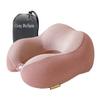 Cozy BoSpin Travel Pillow - Neck Pillow for Traveling, Memory Foam Portable Support Pillow,Comfortable and Lightweight Quick Pack for Camping,Sleeping Rest Cushio (Pink) view 1