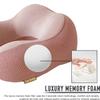 Cozy BoSpin Travel Pillow - Neck Pillow for Traveling, Memory Foam Portable Support Pillow,Comfortable and Lightweight Quick Pack for Camping,Sleeping Rest Cushio (Pink) view 3