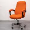 Melaluxe Office Chair Cover with Arm Covers - Universal Stretch Desk Chair Cover, Computer Chair Slipcovers (Size: L) - Orange view 2