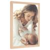 11x15 Frame Natural Woodgrain,Rustic 15x11 Picture Frame Beige, Art Pic Hanging Poster Frame, 11 by 15 Gallery Family Concert Portrait Photo Frame Anniversary/Birthday/Wedding/Thank you/Christmas Gift view 1