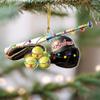 Personalized Softball Ornaments - Acrylic Picture Ornament for Christmas Tree, Softball Gifts for Girls & Coaches view 2