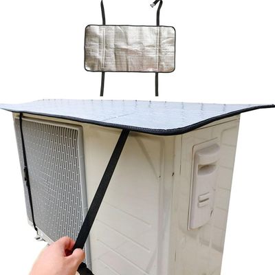 Tarp, Air Conditioner Accessories, Air Conditioner Top Cover Outdoor Air Conditioner Cover Aluminum Foil AC Protector For Outside Unit Heat Pump Unit Cover ( Color : Silver , Size : 125X60cm )