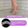 Amabro Wavy Anti Slip Bathtub Strips, 24PCS Transparent Adhesive Shower Sticker for Bathtub Non-Slip Strip Stickers Anti Skid Tape Flooring Safety Tape Mat with Scraper for Bath Shower view 2