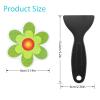 Amabro Colorful Sunflower Anti Slip Bathtub Strips, 10PCS Adhesive Shower Sticker for Bathtub Non-Slip Strip Stickers Anti Skid Tape Flooring Safety Tape Mat with Scraper for Bath Shower view 3