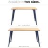Orison Office 24x48 Mid Century Modern Desk, Navy/Platinum Oak view 3