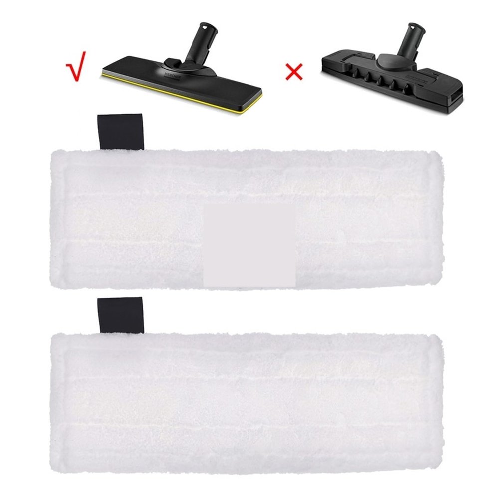 BeNtli Rags Microfibre Mop Cover Steam Cleaner Accessories Spare PartsReplacement Mop Heads ClothCompatible for Karcher Easyfix SC2 SC3 SC4 SC5 (Color : 2PCS Short Cloth)