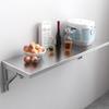 FUYAO Wall Mounted Folding Table, Wall Desk Fold Down, Floating Desk for Study,Stainless Steel Wall Shelf, Suitable for Bedroom, Kitchen, Living Room, Balcony, Bathroom view 1