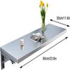 FUYAO Wall Mounted Folding Table, Wall Desk Fold Down, Floating Desk for Study,Stainless Steel Wall Shelf, Suitable for Bedroom, Kitchen, Living Room, Balcony, Bathroom view 3