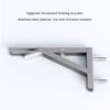 FUYAO Wall Mounted Folding Table, Wall Desk Fold Down, Floating Desk for Study,Stainless Steel Wall Shelf, Suitable for Bedroom, Kitchen, Living Room, Balcony, Bathroom view 4