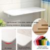 FUYAO Fold Wall Mounted Table Laundry Folding Table with Bracket Portable Drop Leaf Floating Small Wooden Desk Folding Table for Kitchen Laundry Room Dining Room view 3