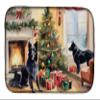 Caroline's Treasures DAC2608DDM Belgian Sheepdog Cozy Christmas Dish Drying Mat Absorbent Dish Drying Mat Pad for Kitchen Counter Dish Drainer Mat for Countertop, 14 x 21", Multicolor view 1