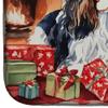 Caroline's Treasures DAC2628DDM Cavalier Spaniel Cozy Christmas Dish Drying Mat Absorbent Dish Drying Mat Pad for Kitchen Counter Dish Drainer Mat for Countertop, 14 x 21", Multicolor view 4
