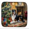 Caroline's Treasures DAC2600DDM Australian Shepherd Cozy Christmas Dish Drying Mat Absorbent Dish Drying Mat Pad for Kitchen Counter Dish Drainer Mat for Countertop, 14 x 21", Multicolor view 1