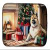 Caroline's Treasures DAC2590DDM Akita Cozy Christmas Dish Drying Mat Absorbent Dish Drying Mat Pad for Kitchen Counter Dish Drainer Mat for Countertop, 14 x 21", Multicolor view 1