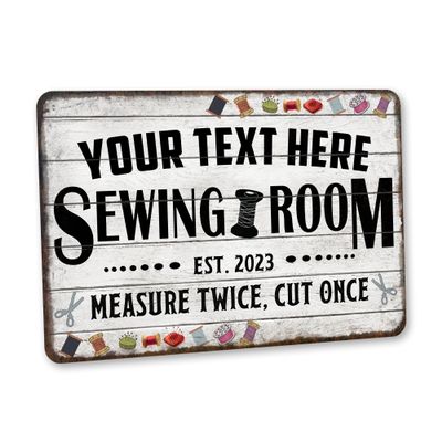 Personalized Sewing Room Sign Art Room Dcor - Made In USA - Craft Room Gifts For Her Custom Sign For Gift Gifts For Grandma 108122002104