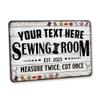 Personalized Sewing Room Sign Art Room Dcor - Made In USA - Craft Room Gifts For Her Custom Sign For Gift Gifts For Grandma 108122002104 view 1