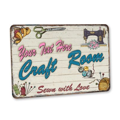 Personalized Craft Room Sign Custom Sign Art Room Dcor - Made In USA - Craft Room Gifts For Her Custom Sign For Gift Gifts For Grandma 108122002106