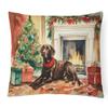 Caroline's Treasures DAC2695PW1216 Labrador Retriever Cozy Christmas Throw Pillow Machine Washable, Indoor Outdoor Decorative Pillow for Couch, Bed or Patio, 12HX16W view 1