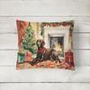 Caroline's Treasures DAC2695PW1216 Labrador Retriever Cozy Christmas Throw Pillow Machine Washable, Indoor Outdoor Decorative Pillow for Couch, Bed or Patio, 12HX16W view 2