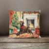 Caroline's Treasures DAC2695PW1216 Labrador Retriever Cozy Christmas Throw Pillow Machine Washable, Indoor Outdoor Decorative Pillow for Couch, Bed or Patio, 12HX16W view 4