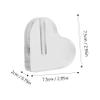 ifundom 2pcs Acrylic Heart-Shaped Flower Holder Centerpiece Stand for Valentines Day Decor Wedding Decoration view 2