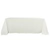 Balsa Circle 6 pcs 90x156-Inch Ivory Rectangle Polyester Tablecloths Table Cover Linens for Wedding Party Events Kitchen Dining view 1