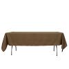 Balsa Circle 10 pcs 60x102-Inch Taupe Rectangle Washable Polyester Easy-Care Tablecloth for Indoor and Outdoor Bridal Shower Wedding Table Buffet Table Partiesnts Kitchen Dining view 1