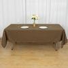 Balsa Circle 10 pcs 60x102-Inch Taupe Rectangle Washable Polyester Easy-Care Tablecloth for Indoor and Outdoor Bridal Shower Wedding Table Buffet Table Partiesnts Kitchen Dining view 2