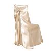 Balsa Circle 12 pcs Terracotta Universal Satin Chair Covers Slipcovers for Wedding Party Ceremony Reception Decorations view 1