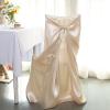 Balsa Circle 12 pcs Terracotta Universal Satin Chair Covers Slipcovers for Wedding Party Ceremony Reception Decorations view 4