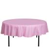 Balsa Circle 10 pcs 90 inch Pink Round Polyester Tablecloths Fabric Table Cover Linens for Wedding Party Banquet Reception Events Kitchen Dining view 1
